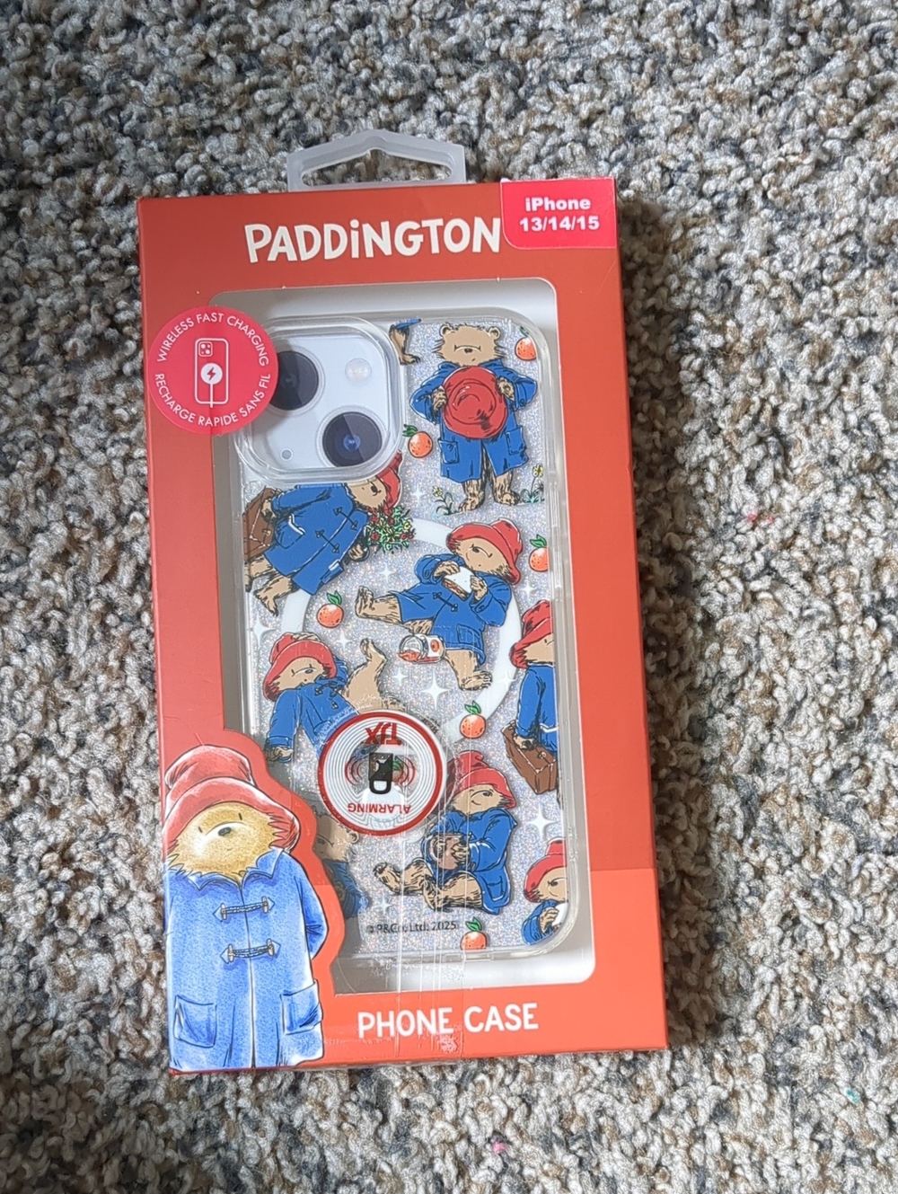 Paddington Glitter Pink Phone Case for iPhone 13/14/15